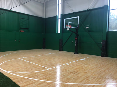 Indoor Basketball Court at an Athletic Training Center